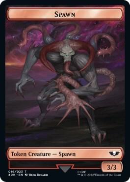 Plaguebearer of Nurgle // Spawn Double-Sided Token (Surge Foil) (Back)