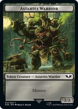 Plaguebearer of Nurgle // Astartes Warrior (012) Double-Sided Token (Back)