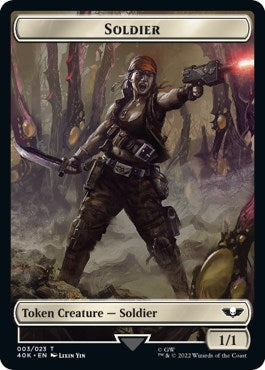 Soldier (003) // Ultramarines Honour Guard Double-Sided Token (Surge Foil)