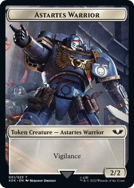 Astartes Warrior (001) // Robot Double-Sided Token