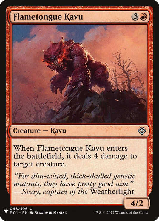 Flametongue Kavu [Mystery Booster]