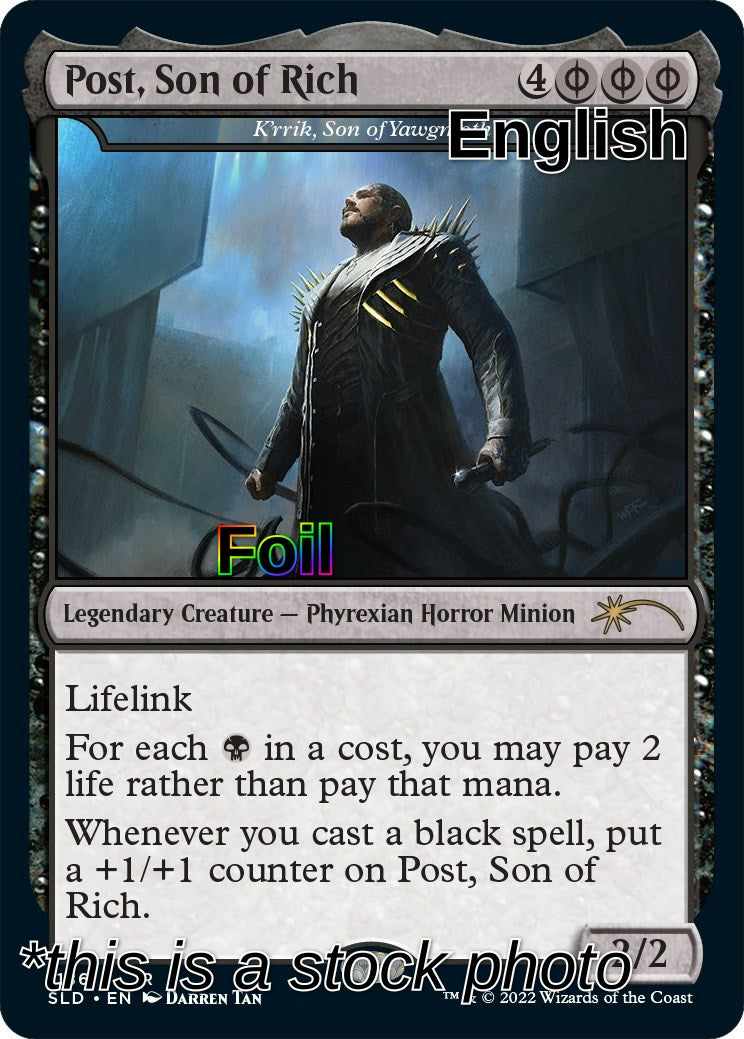 Post, Son of Rich - K'rrik, Son of Yawgmoth (Post Malone)