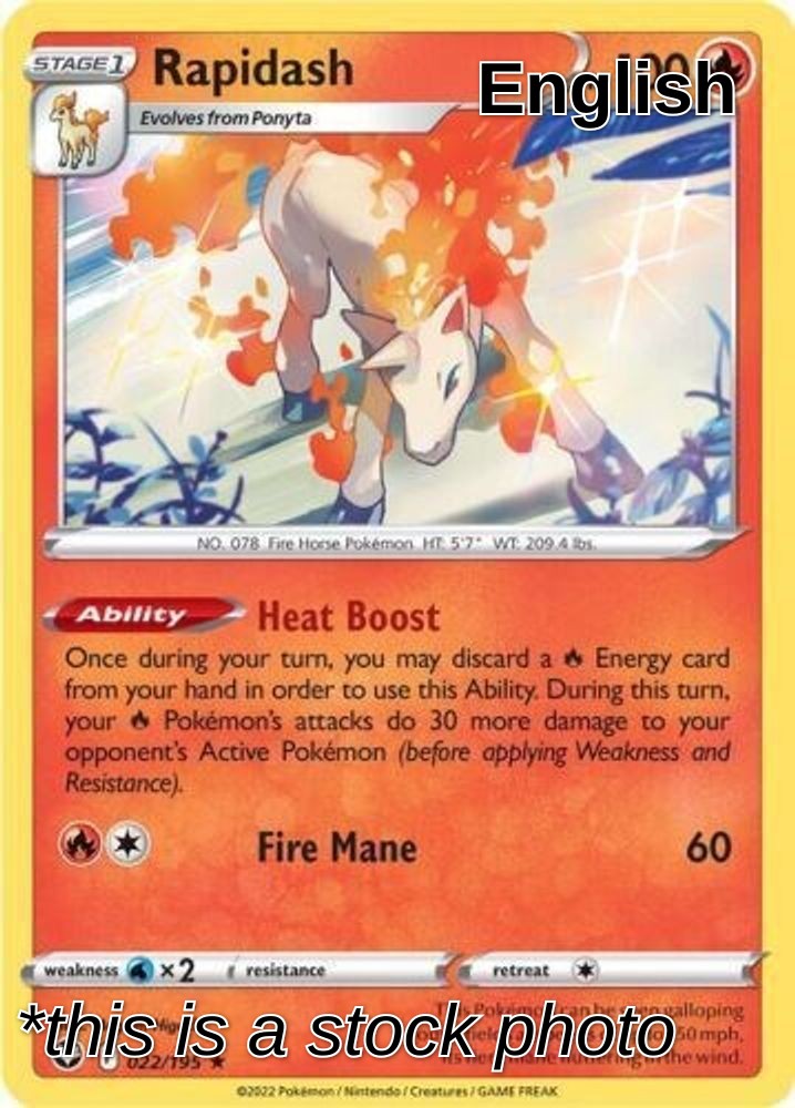 Rapidash - 022/195