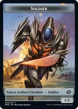 Powerstone // Soldier (008) Double-Sided Token (Back)