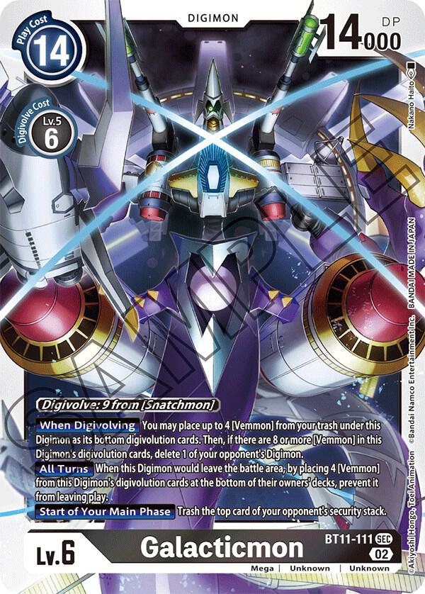Galacticmon [BT-11 - BT11-111 SEC - Secret Rare] - Dimensional Phase