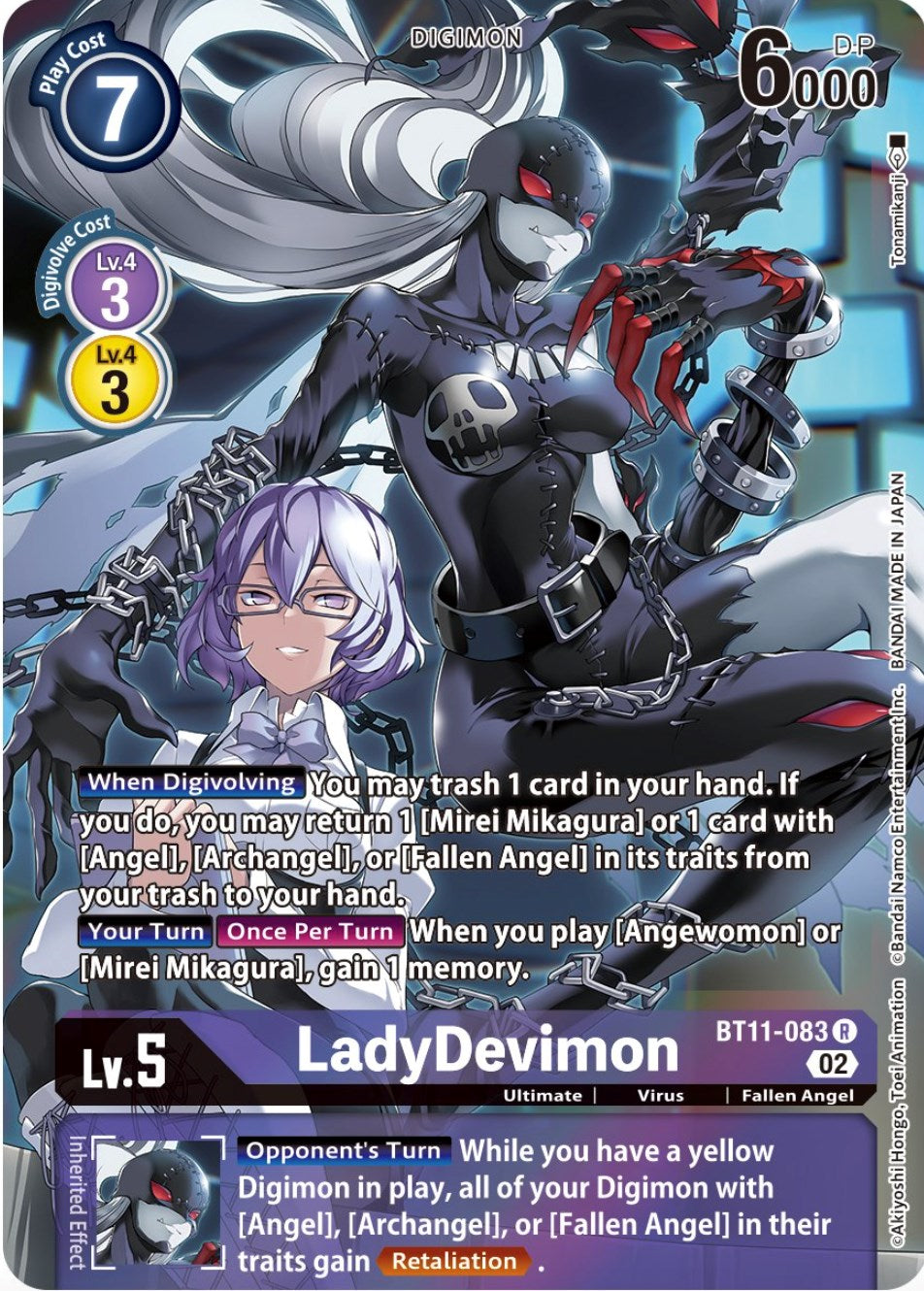 digimon card game alternate art LadyDevimon (Alternate Art) [BT-11 - BT11-083 R] - Dimensional Phase Taille:47.5 EU - 13 US - 735 € Accessories_MagSafe you may suspend this Yu-Gi-Oh! Single Card SESL-EN060