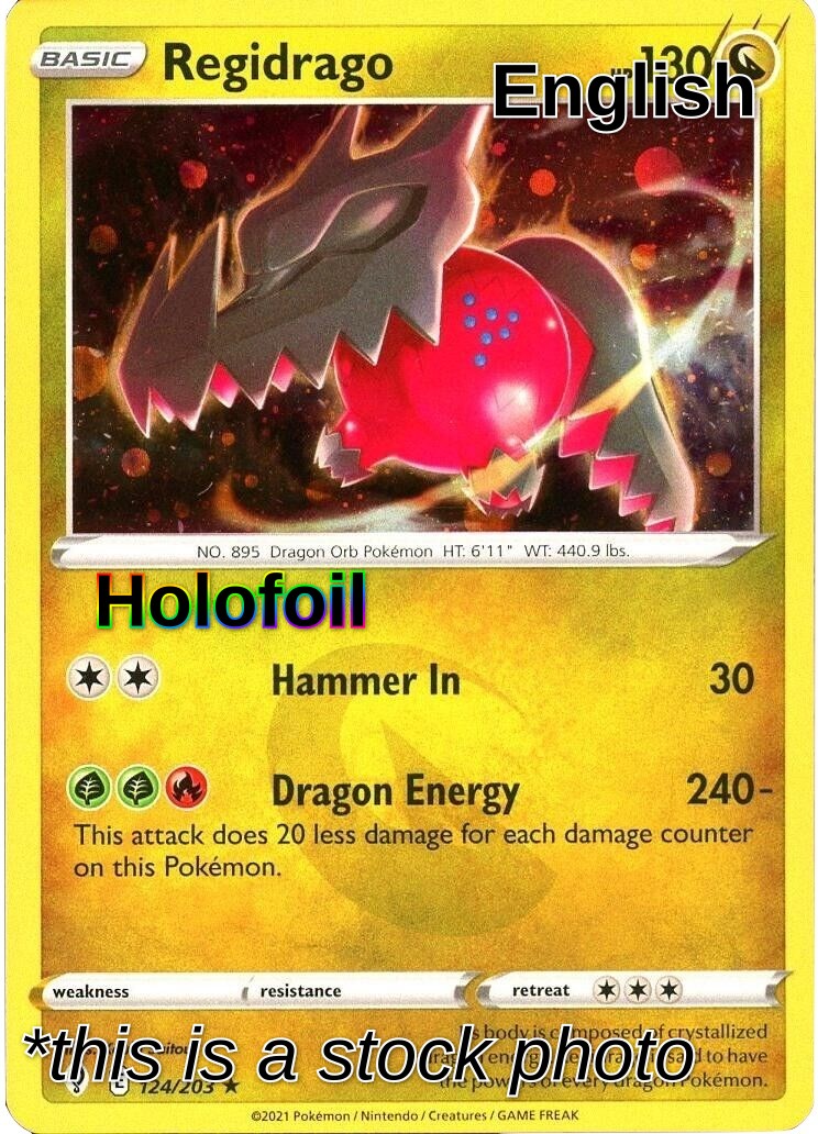 Regidrago - 124/203 (Cosmos Holo)