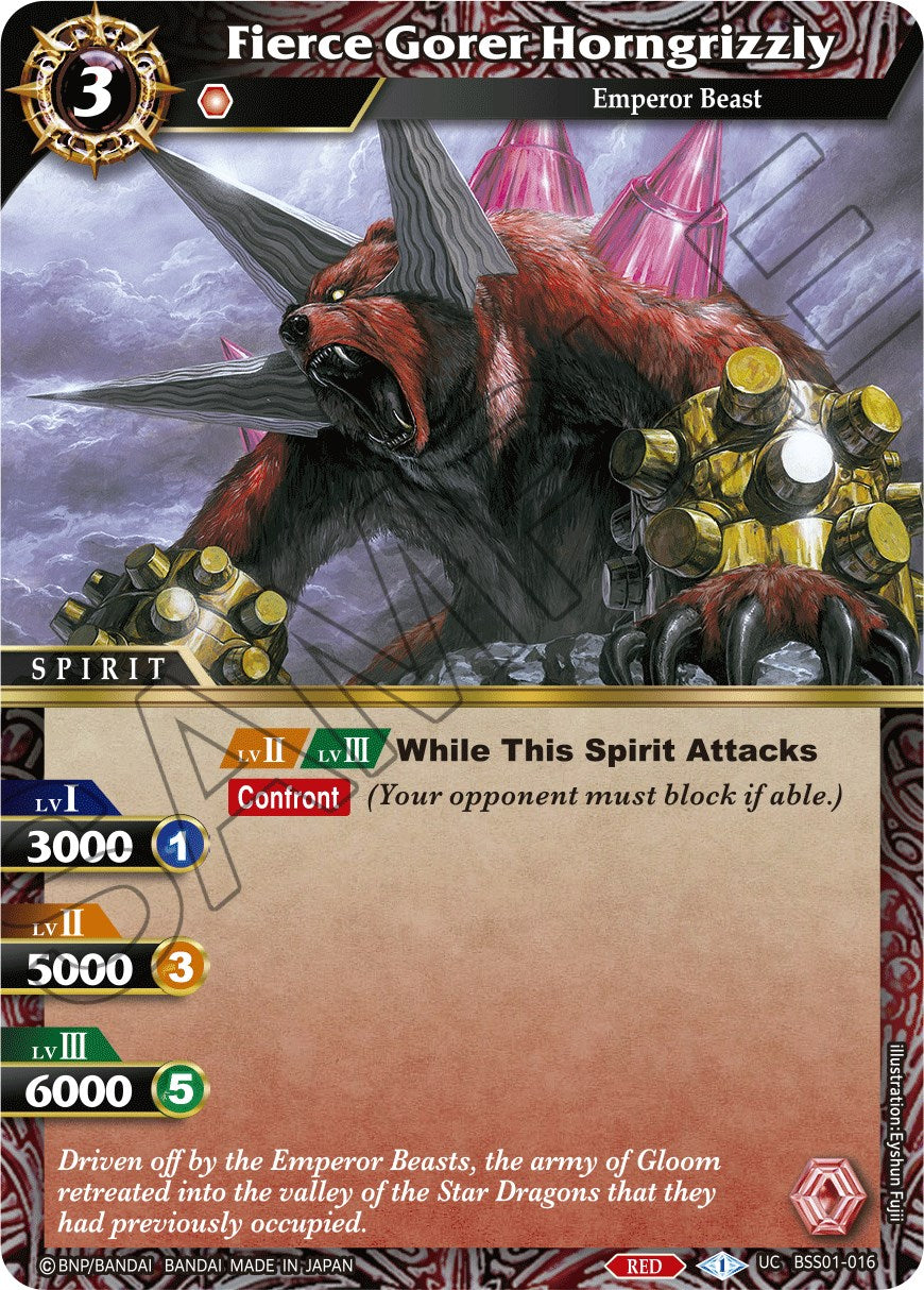 Fierce Gorer Horngrizzly [BSS01 - BSS01-016 - Uncommon] - Dawn of History