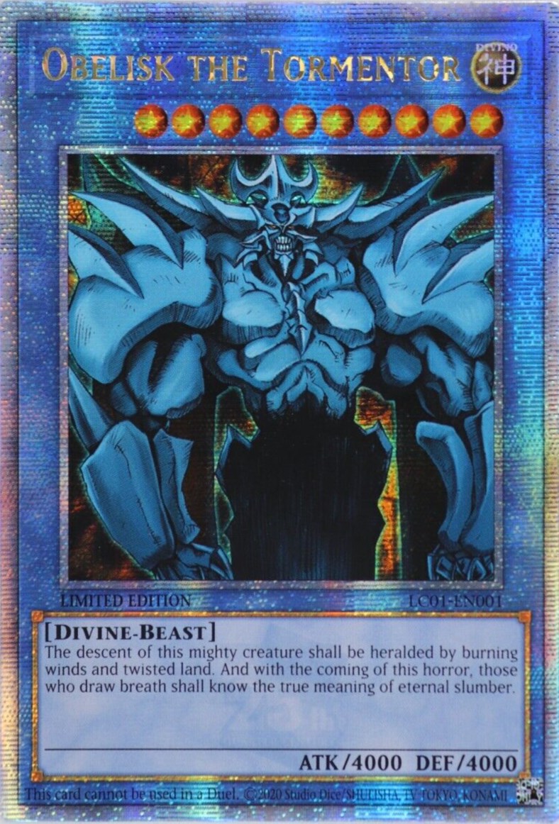 Obelisk the Tormentor (Quarter Century Secret Rare)