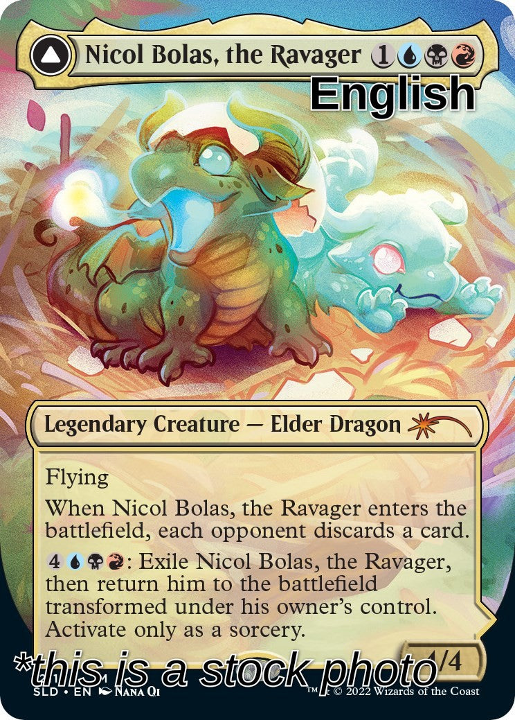 Nicol Bolas, the Ravager (Display Commander) - Thick Stock