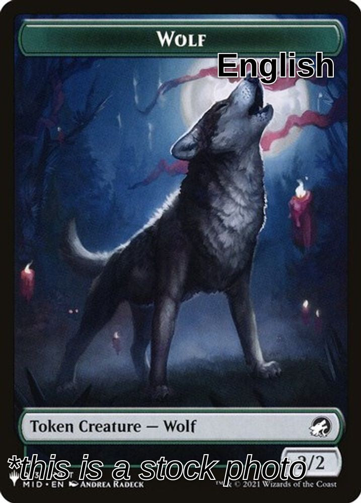 Wolf // Vampire Double-Sided Token