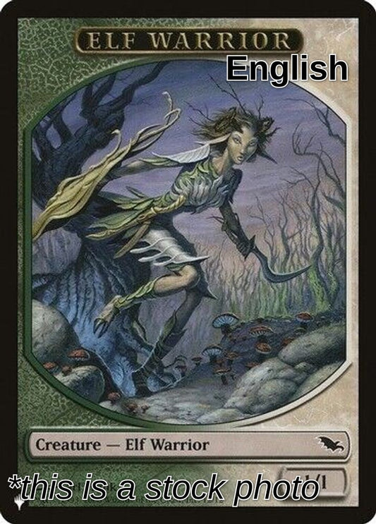 Elf Warrior // Emblem - Tibalt, Cosmic Impostor Double-sided Token