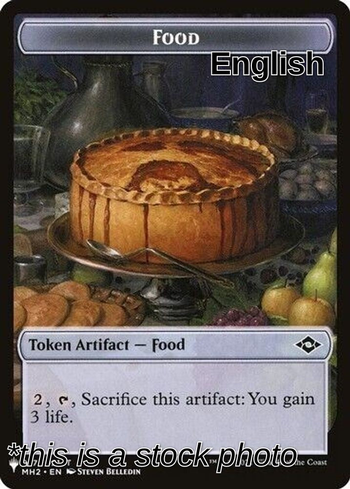 Food // Golem Double-sided Token