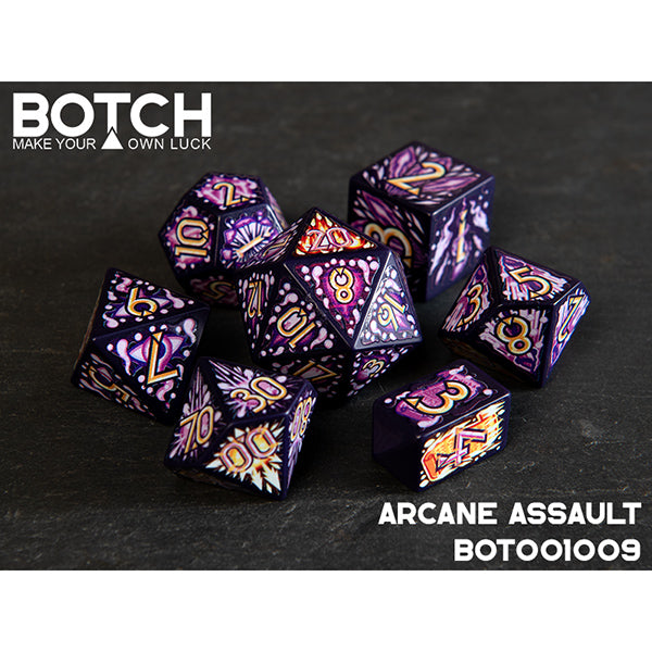 7 Piece Die Set Botch Dice: Arcane Assault
