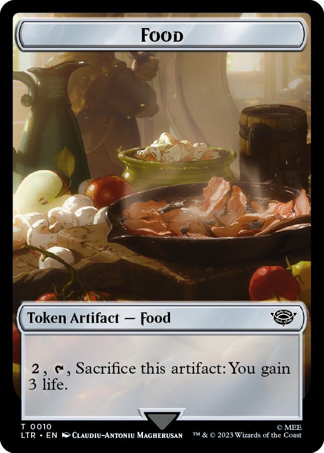 Ballistic Boulder // Food (0010) Double-Sided Token (Back)