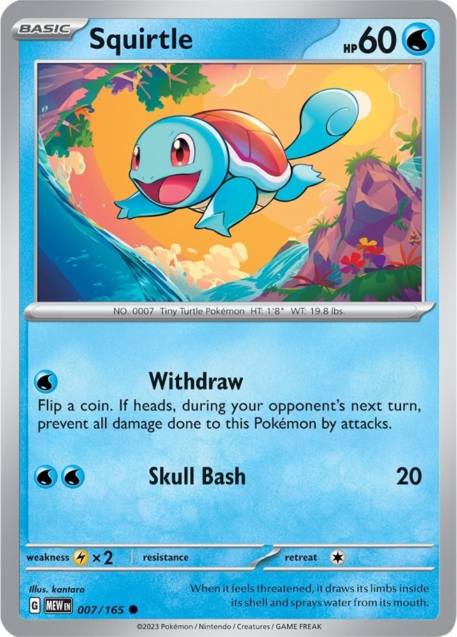 Squirtle - 007/165 [MEW - 007/165]