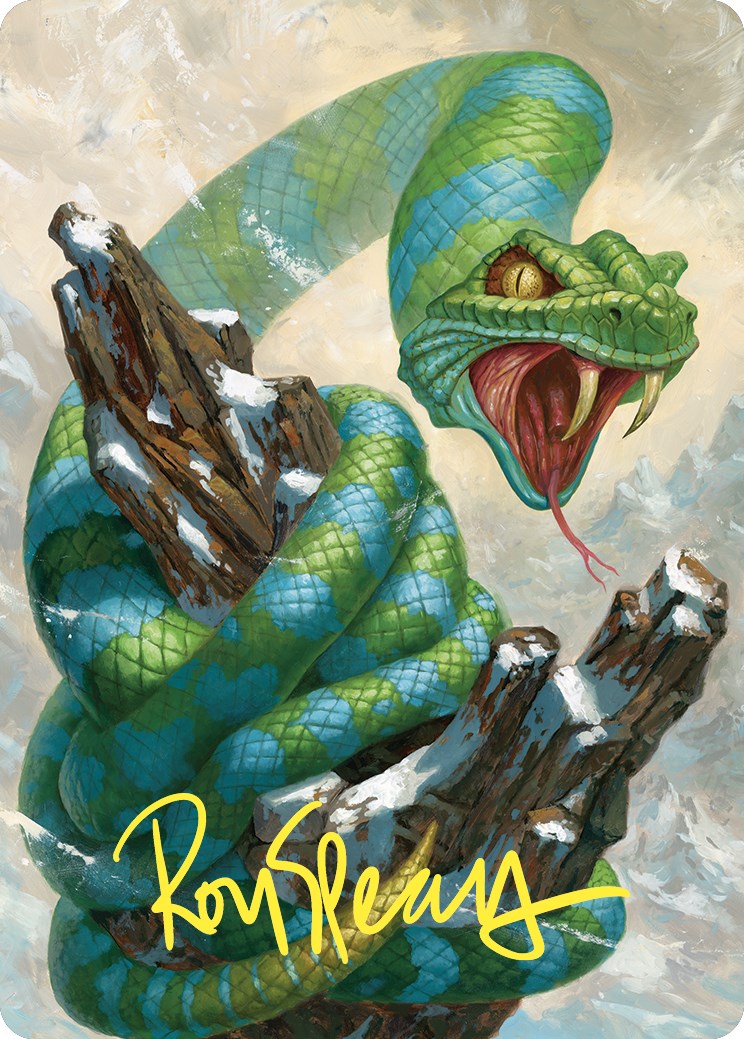 Ohran Frostfang Art Card (Gold-Stamped Signature)