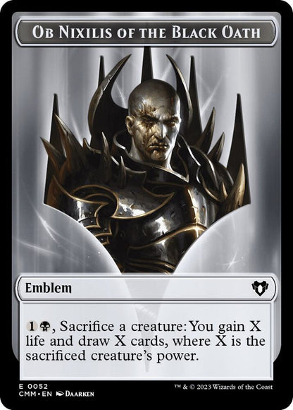 Eldrazi // Emblem - Ob Nixilis of the Black Oath Double-Sided Token (Back)