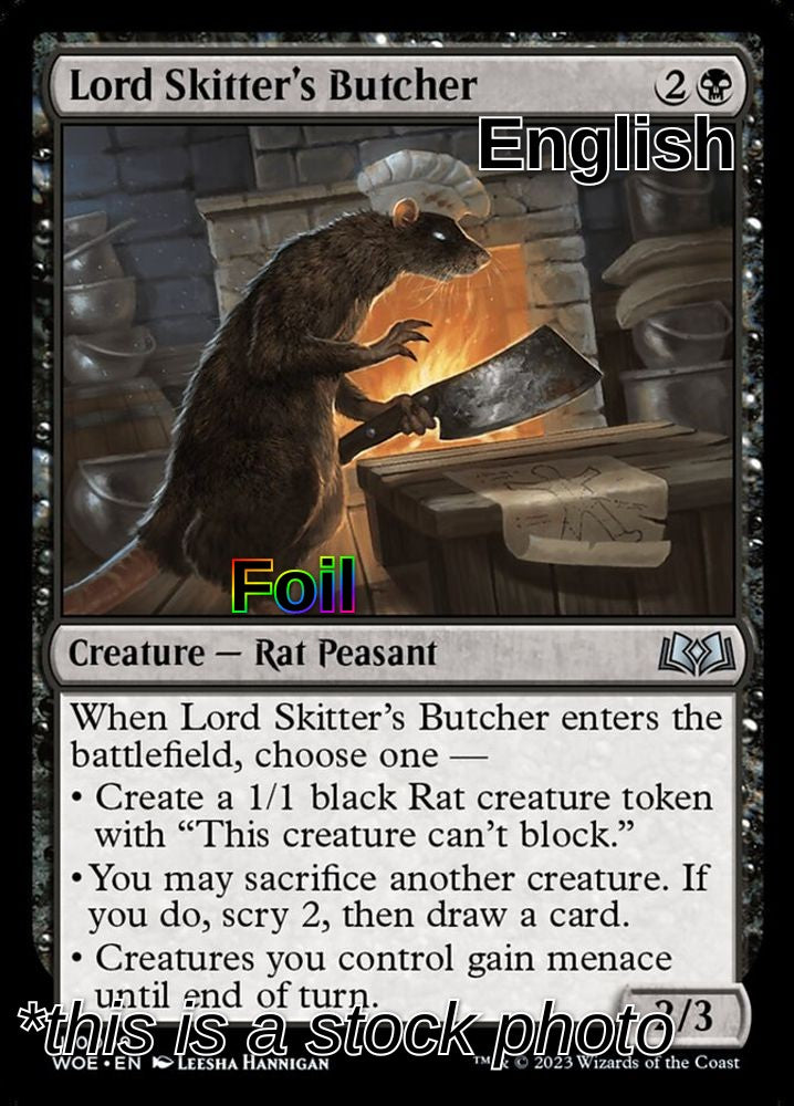 Lord Skitter's Butcher