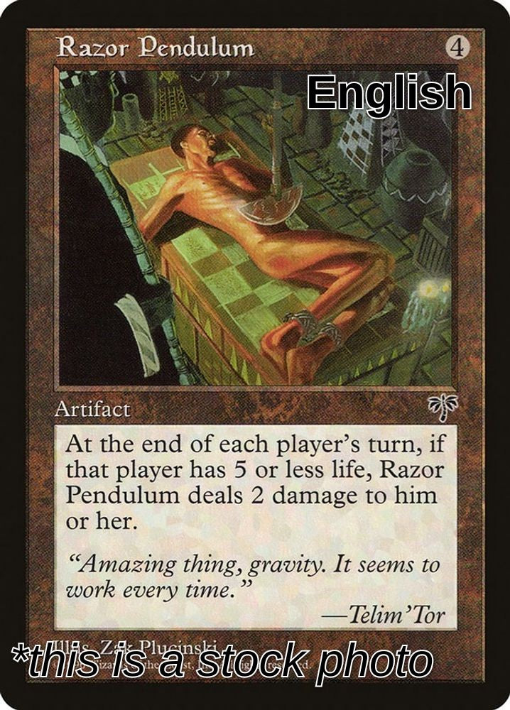 Razor Pendulum