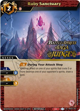 Ruby Sanctuary (Judge Pack Vol. 3) (BSS03-106) [Launch & Event Promos]
