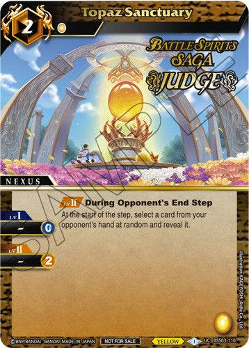 Topaz Sanctuary (Judge Pack Vol. 3) [LEP - BSS03-110]