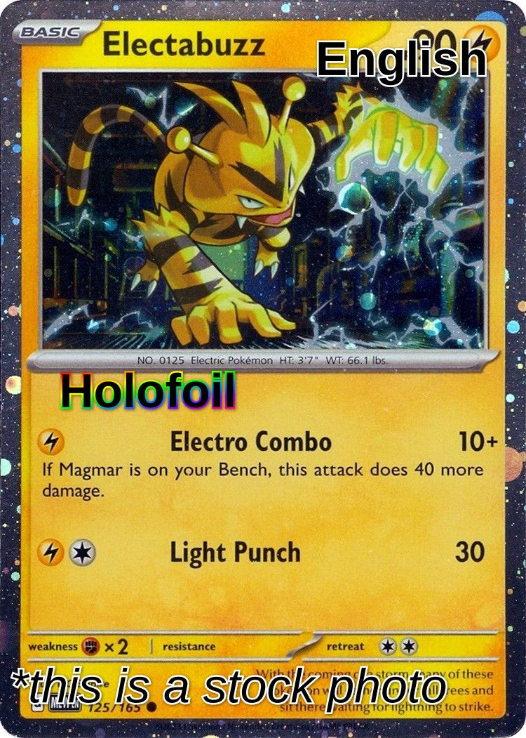 Electabuzz - 125/165 (Cosmos Holo)