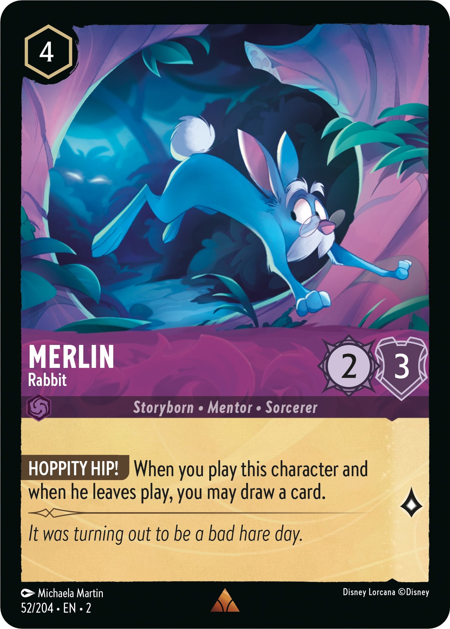 Merlin - Rabbit [2 - 52/204 - Rare] - Rise of the Floodborn