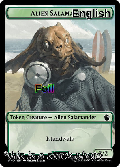 Human Noble // Alien Salamander Double-Sided Token (Back)