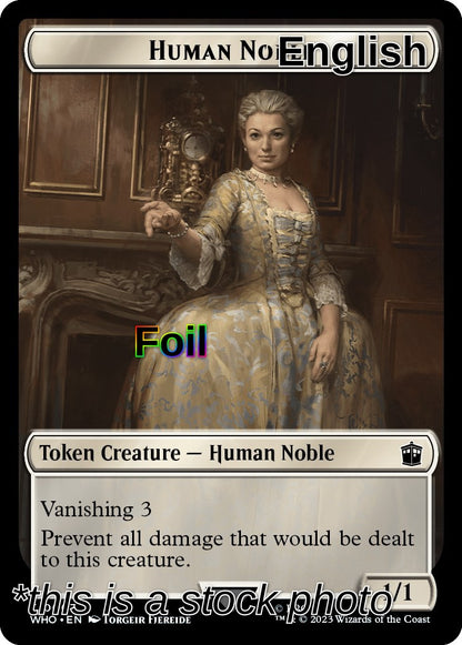 Human Noble // Mark of the Rani Double-Sided Token