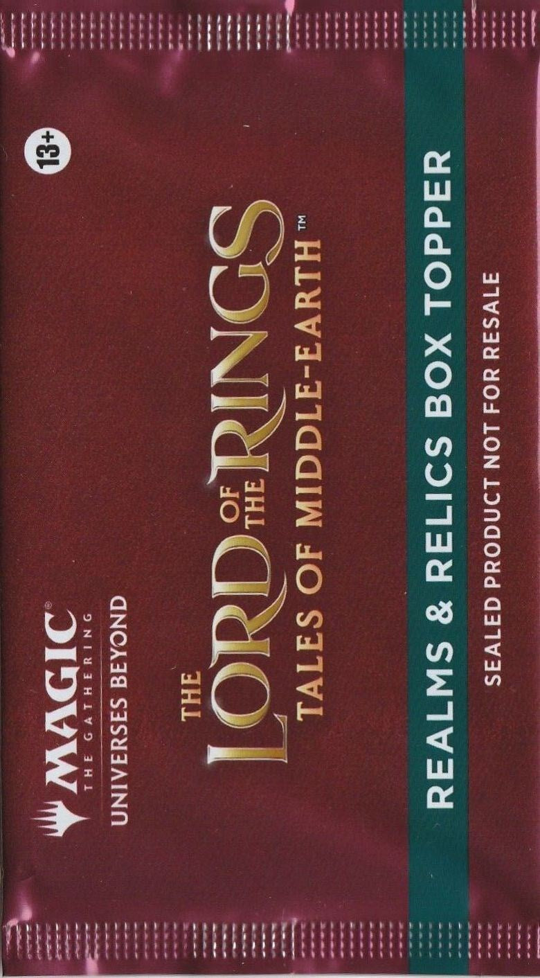 Universes Beyond: The Lord of the Rings: Tales of Middle-earth - Realms & Relics Box Topper Pack
