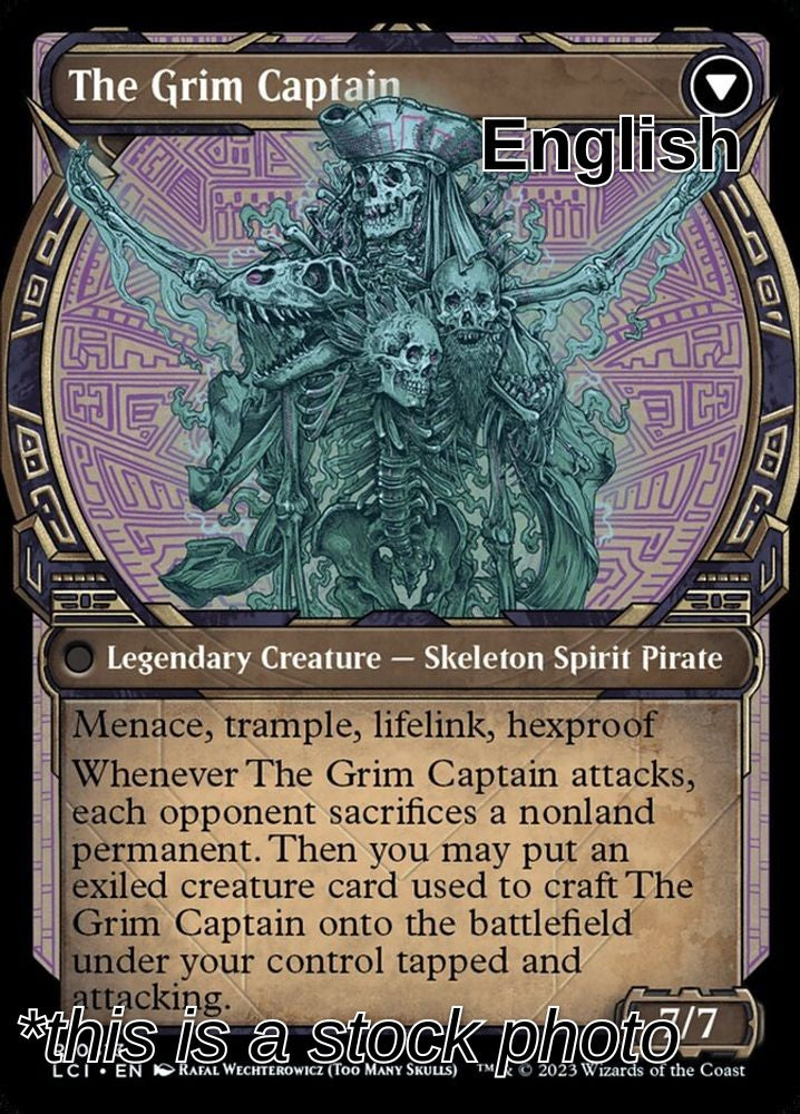 Throne of the Grim Captain (Showcase) (Back)