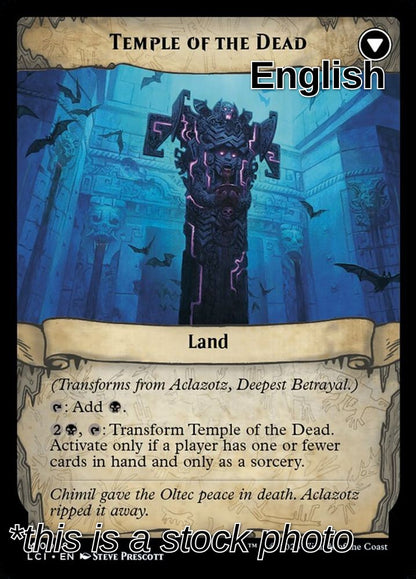 Aclazotz, Deepest Betrayal (Back)