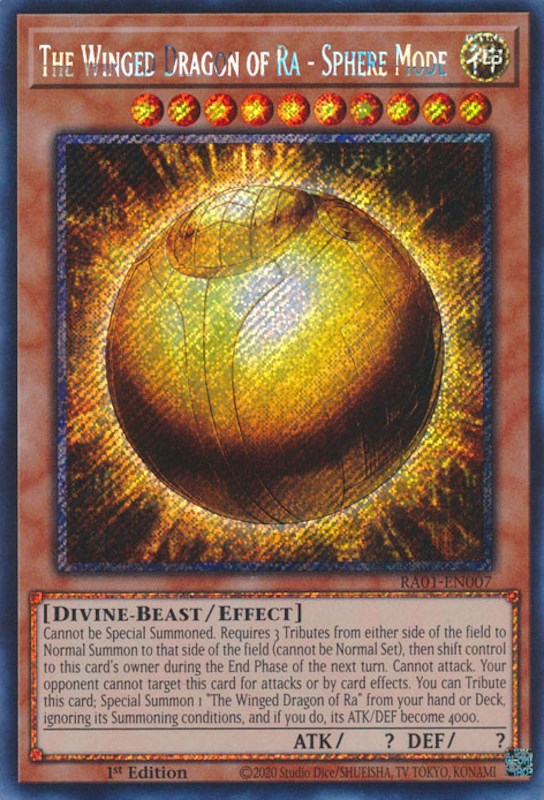 The Winged Dragon of Ra - Sphere Mode (Platinum Secret Rare)