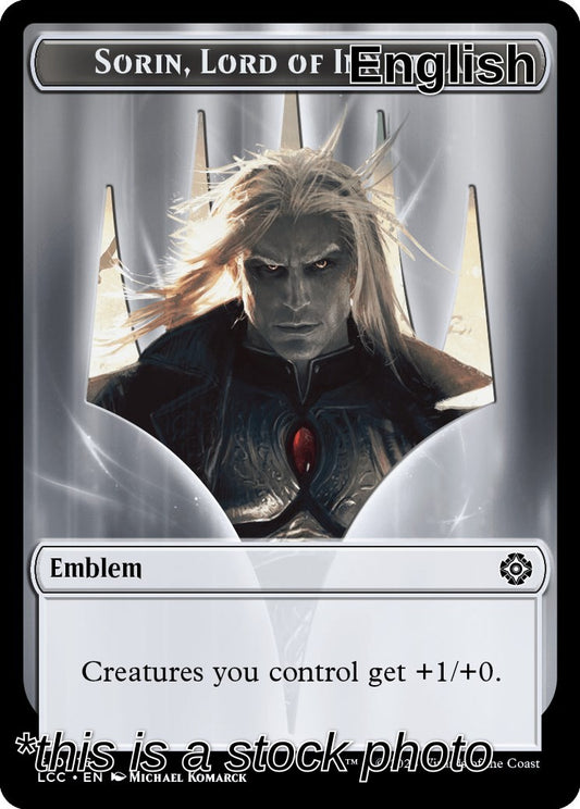Emblem - Sorin, Lord of Innistrad // Vampire (0004) Double-Sided Token