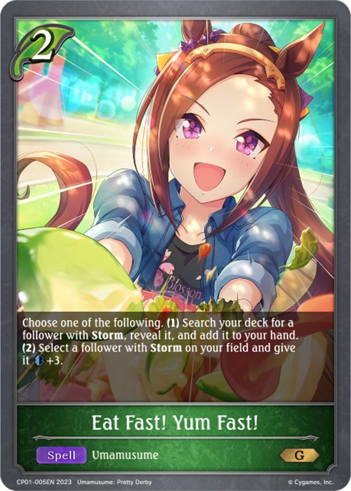 Eat Fast! Yum Fast! [CP01 - CP01-005EN] - CP01: Umamusume: Pretty Derby
