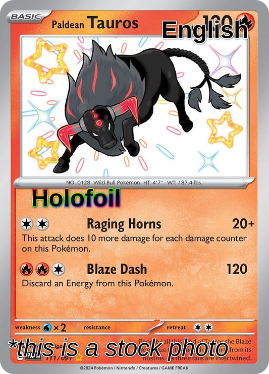 Paldean Tauros - 111/091