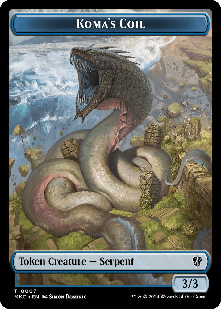 Tentacle // Koma's Coil Double-Sided Token (Back)