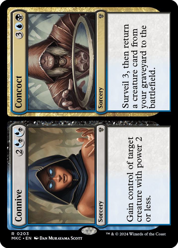 Connive // Concoct [Murders at Karlov Manor Commander]