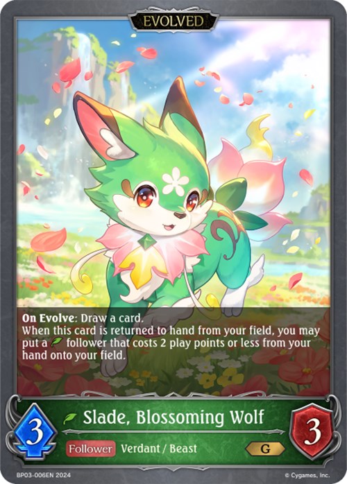 Slade, Blossoming Wolf (Evolved) [BP03 - BP03-006EN]