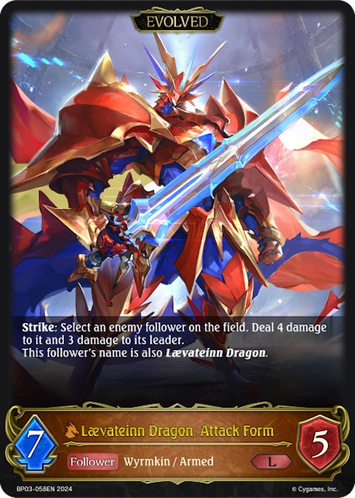 Laevateinn Drago, Forma d'Attacco (Evoluto) [BP03 - BP03-058EN] - BP03: Fiamma di Laevateinn