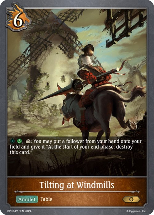Tilting at Windmills - P16EN (Foil) [BP03 - BP03-P16EN - Premium] - BP03: Flame of Laevateinn