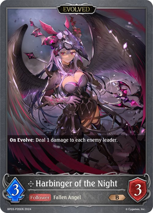 Harbinger of the Night - P35EN (Evolved) (Foil) [BP03 - BP03-P35EN - Premium] - BP03: Flame of Laevateinn