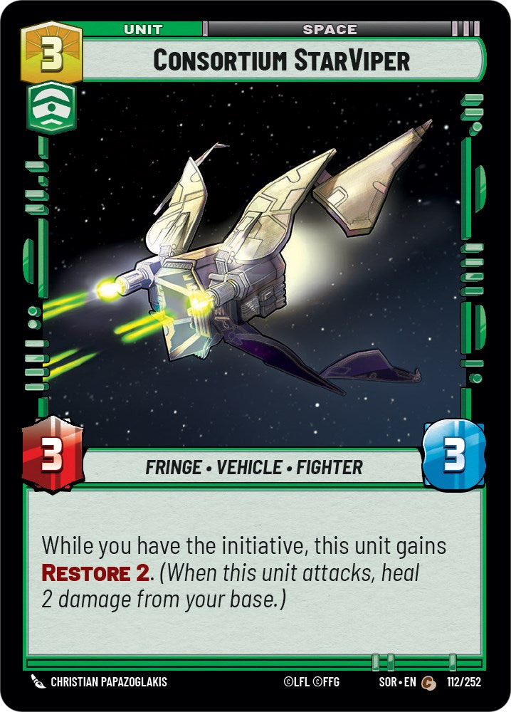 Consortium StarViper [SOR - 112/252] - Spark of Rebellion