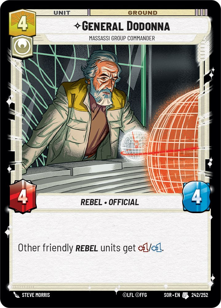 General Dodonna - Massassi Group Commander (242/252) [Spark of Rebellion]