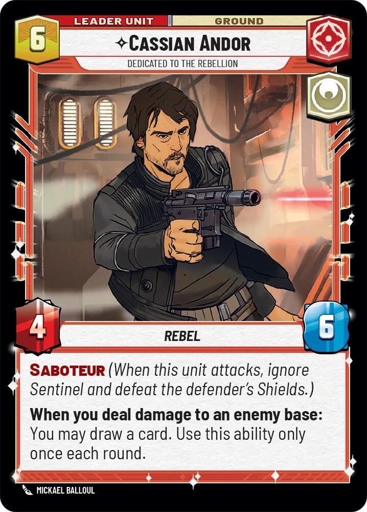 Cassian Andor - Dedicated to the Rebellion (Back)