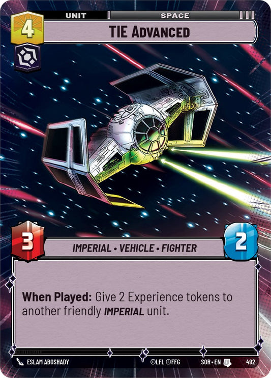 TIE Advanced (Hyperspace) (492) [Spark of Rebellion]