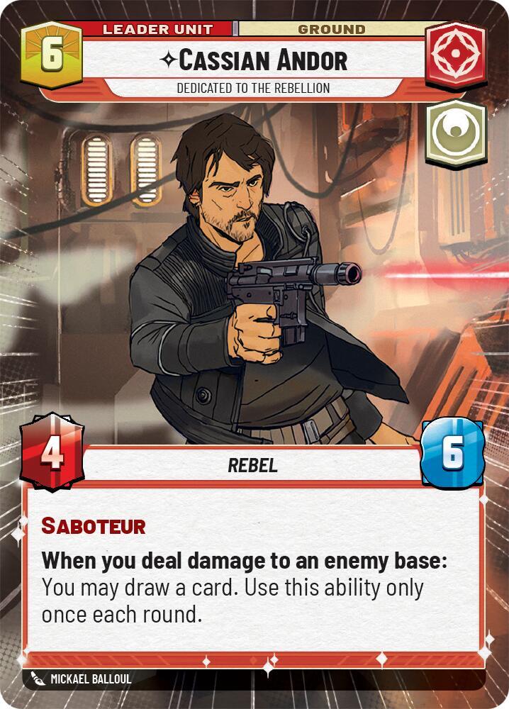 Cassian Andor - Dedicated to the Rebellion (Hyperspace) (Back)