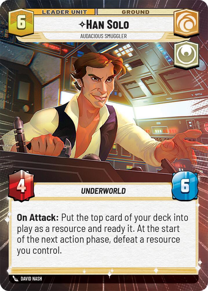 Han Solo - Audacious Smuggler (Hyperspace) (Back)