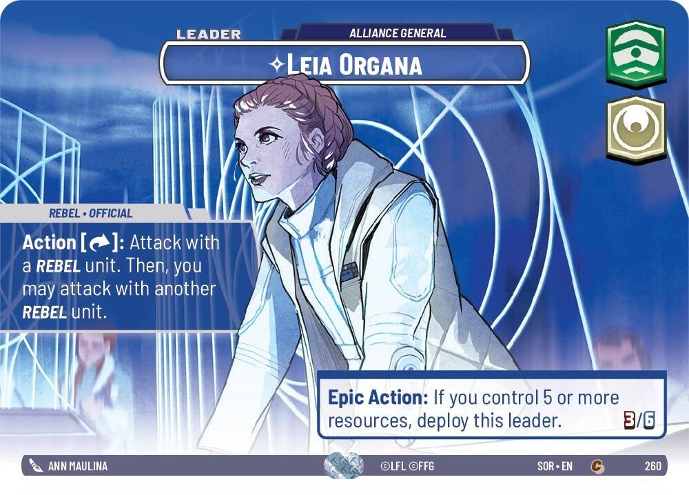 Leia Organa - Alliance General (Showcase) [SOR - 260]
